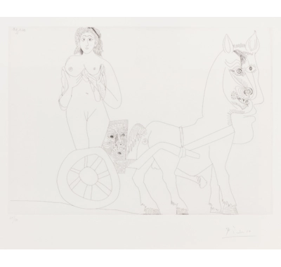 Woman on a Roman chariot harnessed to a centaur (Series 347)