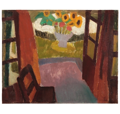 Garden view from interior