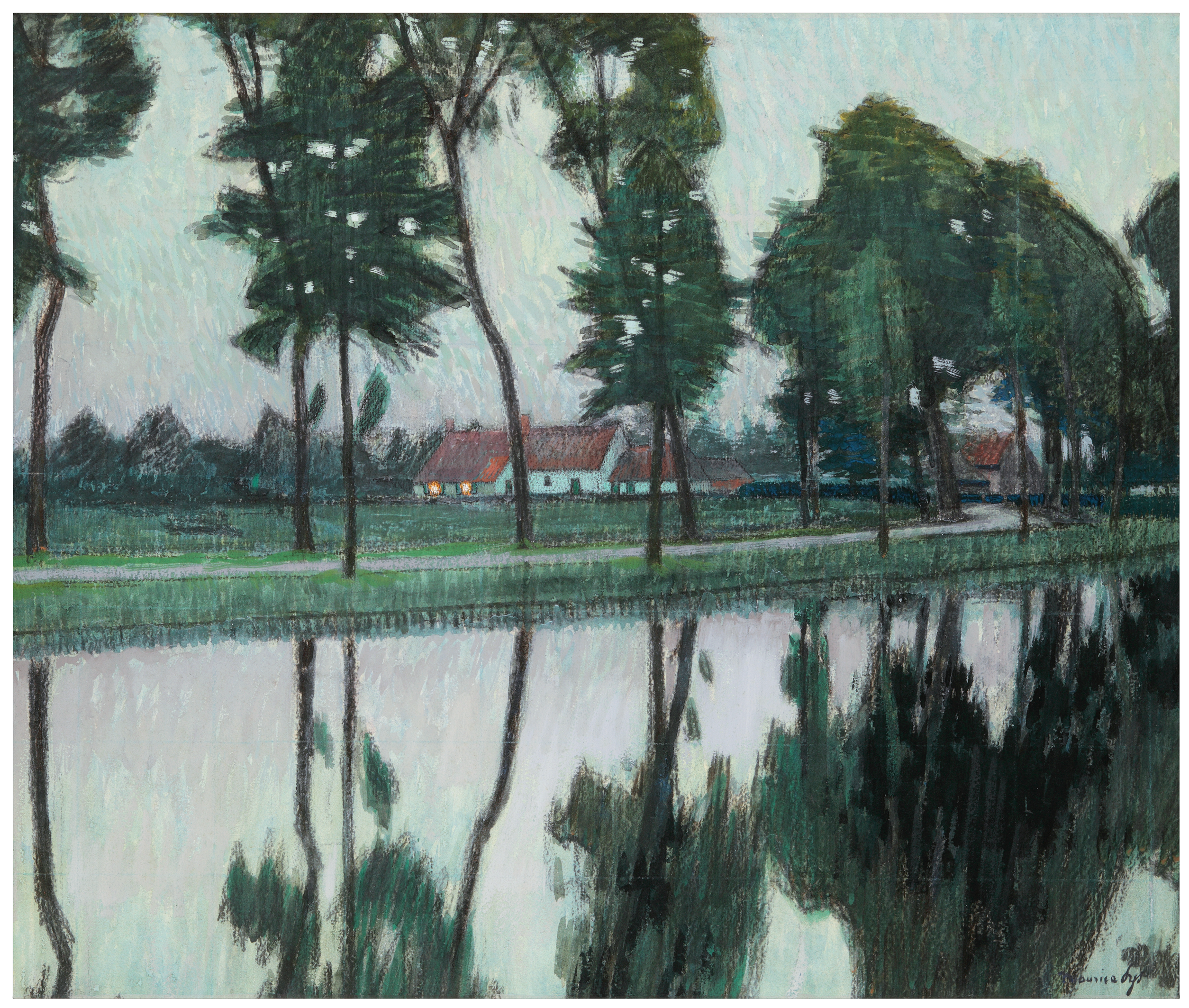 Evening Stillness by the Lys